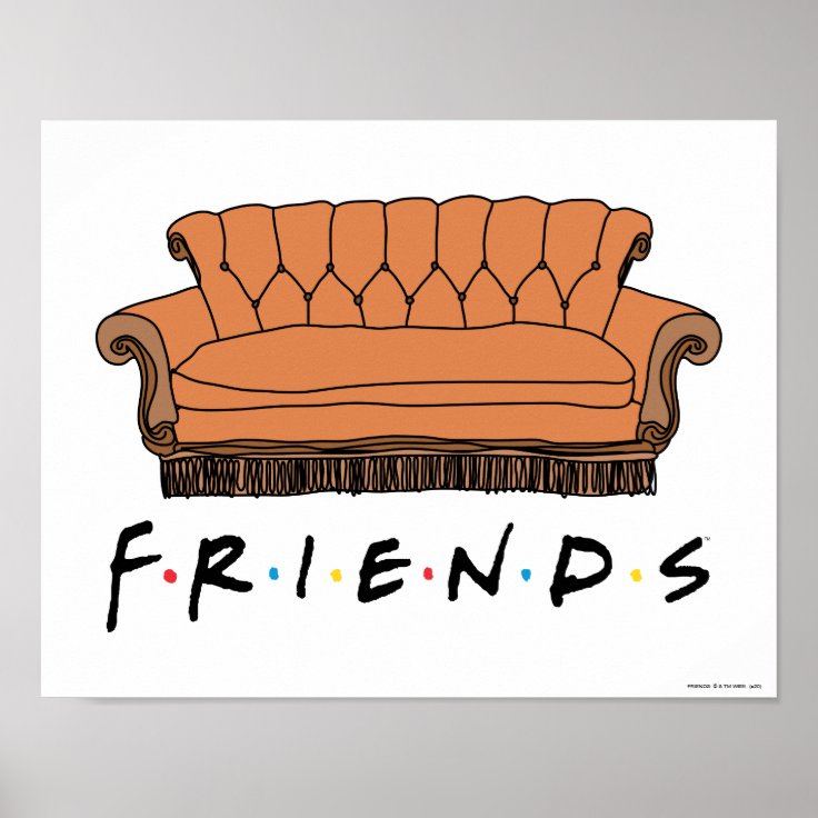 FRIENDS™ Couch Poster Zazzle
