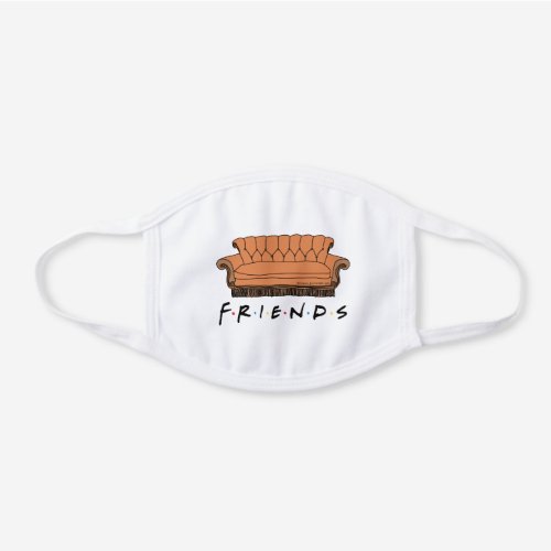 FRIENDS Couch White Cotton Face Mask