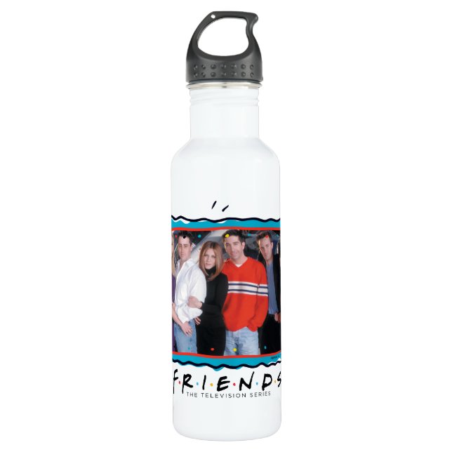 FRIENDS™ | Couples in Street Clothes Stainless Steel Water Bottle (Front)