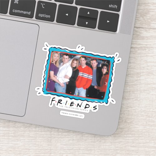 FRIENDS  Couples in Street Clothes Sticker