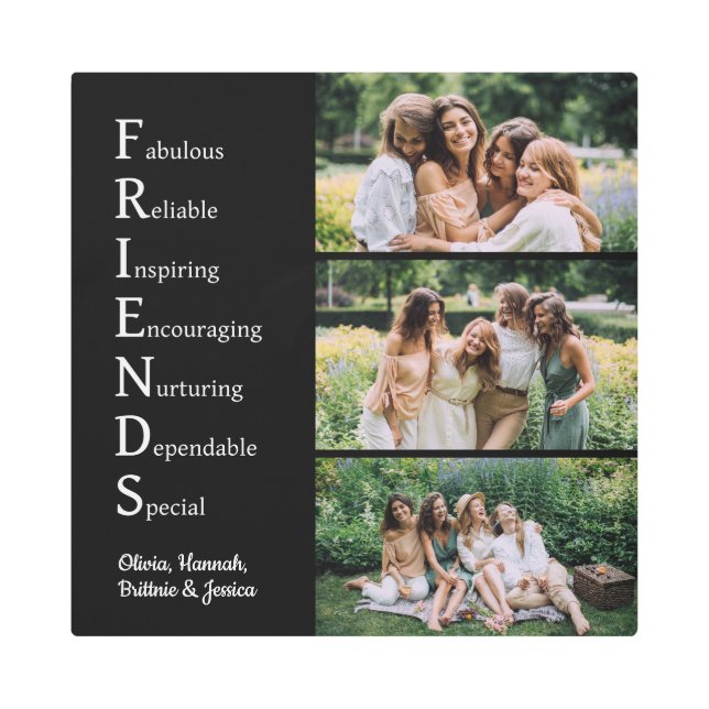 FRIENDS Custom Photo Metal Print (Front)