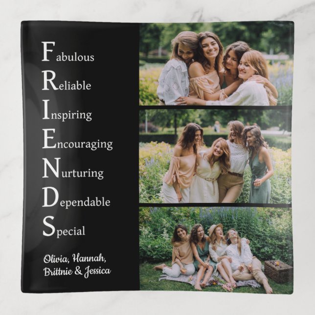 FRIENDS Custom Photo Trinket Trays (Front)