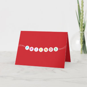 Friends cute friendship bracelet red Valentine's Invitation