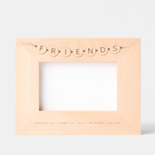 Friends cute fun friendship bracelet custom names engraved frames