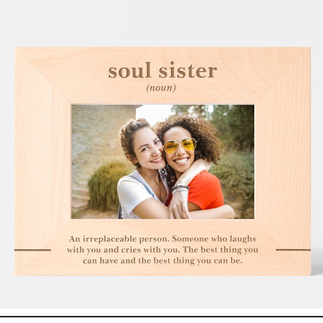 Friends Definition Quote Custom Wood Picture Frame Engraved Frames (Creator Uploaded)