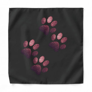 Friends dog sparkle dark red  bandana