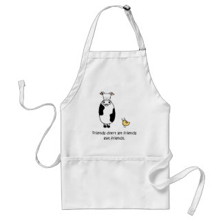 Friends Don't Let Friends Eat Friends Adult Apron