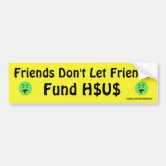 Friends Dont Let Friends Text And Drive Bumper Sticker