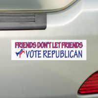 Friends Dont Let Friends Text And Drive Bumper Sticker