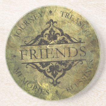 Friends Drink Coaster by EnKore at Zazzle