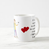 Friends Emerson Quote BFF Hearts Girls Cute Photo Coffee Mug (Front Right)