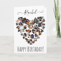 Friends Family Photo Heart Collage Happy Birthday