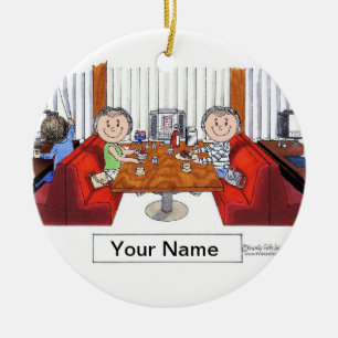 Friends - Female & Female Ceramic Ornament