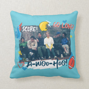 FRIENDS™ Football Game Throw Pillow