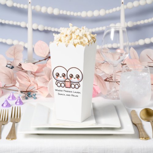 Friends for an unforgettable movie night favor boxes