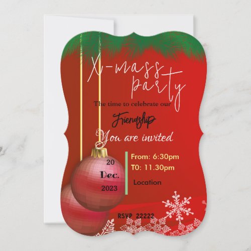 Friends for Christmas Invitation