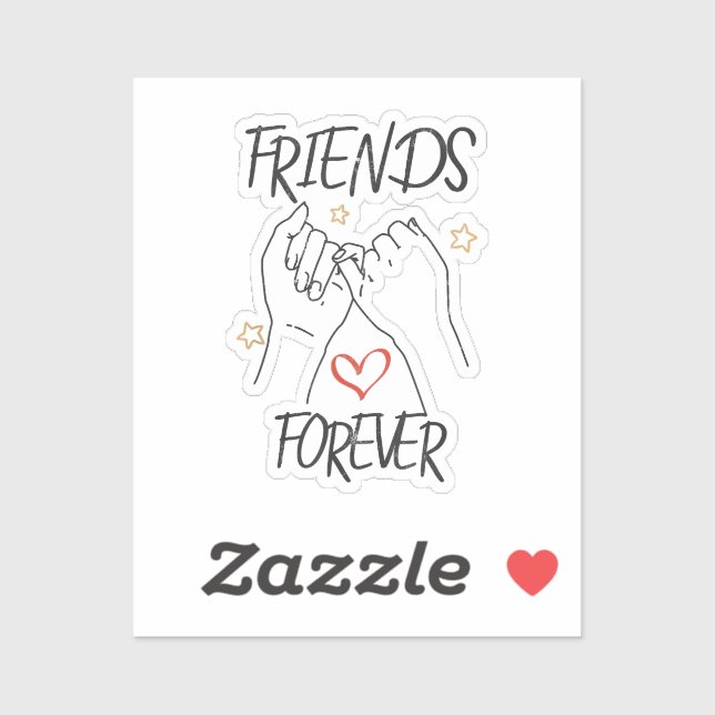 Friends forever best friend love friendship trust  sticker (Sheet)