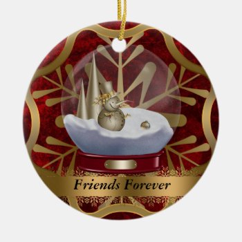 Friends Forever Christmas Ornament by christmas_tshirts at Zazzle