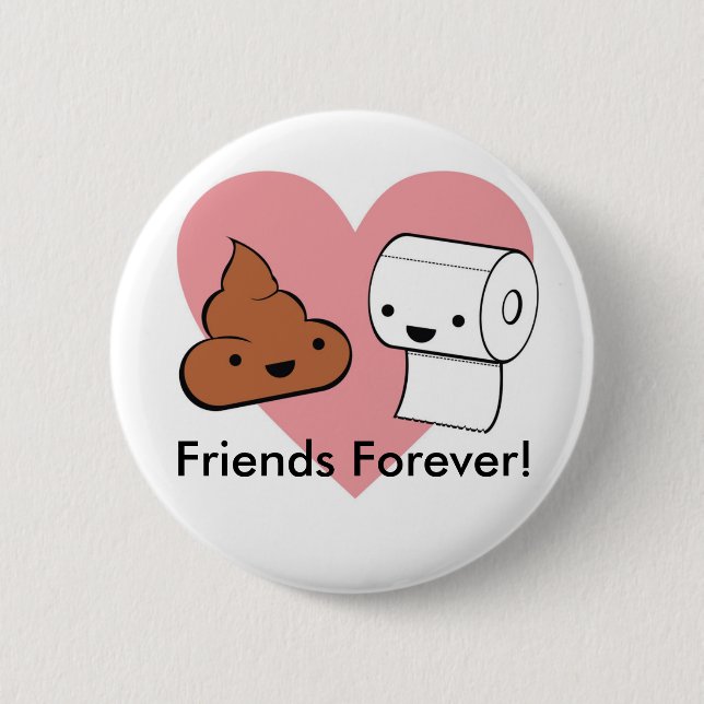 friends forever, Friends Forever! Pinback Button (Front)