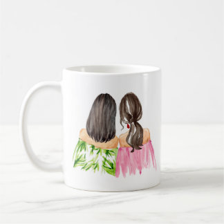 Friends Forever Gift Mug Black hair and Brunette