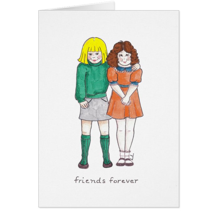 Friends forever greeting cards