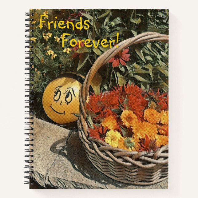 Friends Forever Happy Garden Notebook (Front)