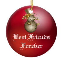 Friends Forever Heart Christmas Ornament