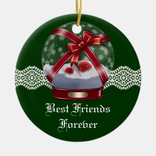 Friends Forever Heart Christmas Ornament  Zazzle.com