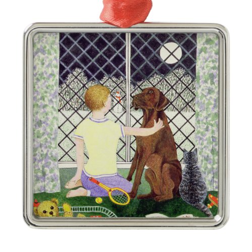 Friends Forever Metal Ornament