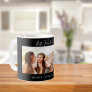 Friends forever names black photo coffee mug