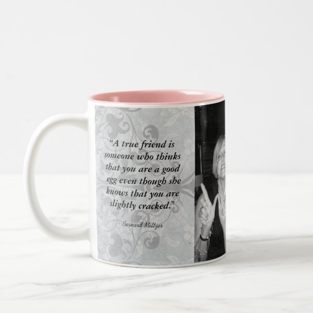 "Friends Forever" Personalize Two-Tone Coffee Mug (Left)