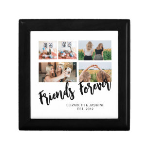 Friends Forever Photo Collage Gift for BFF Custom Box