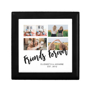 Friends Forever Photo Collage Gift for BFF Custom Gift Box