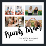 Friends Forever Photo Collage Gift for BFF Custom Poster<br><div class="desc">"Friends Forever Custom Photo Collage Poster" – the perfect way to cherish your most cherished memories with your dearest friends.</div>