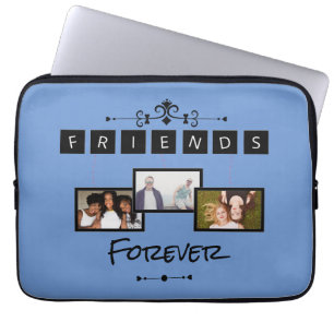Friends Forever Photo Collage Keepsake Best Friend Laptop Sleeve