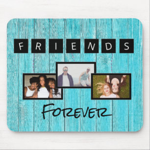 Friends Forever Photo Collage Keepsake Best Friend Mouse Pad