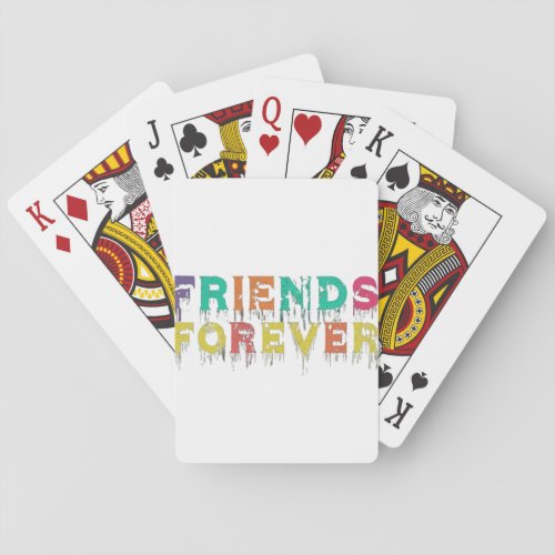 friends forever playing cards