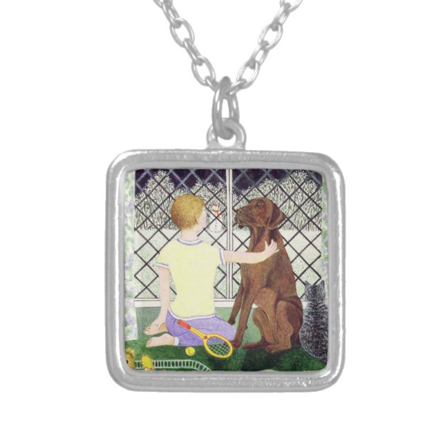 Friends Forever Silver Plated Necklace (Front)