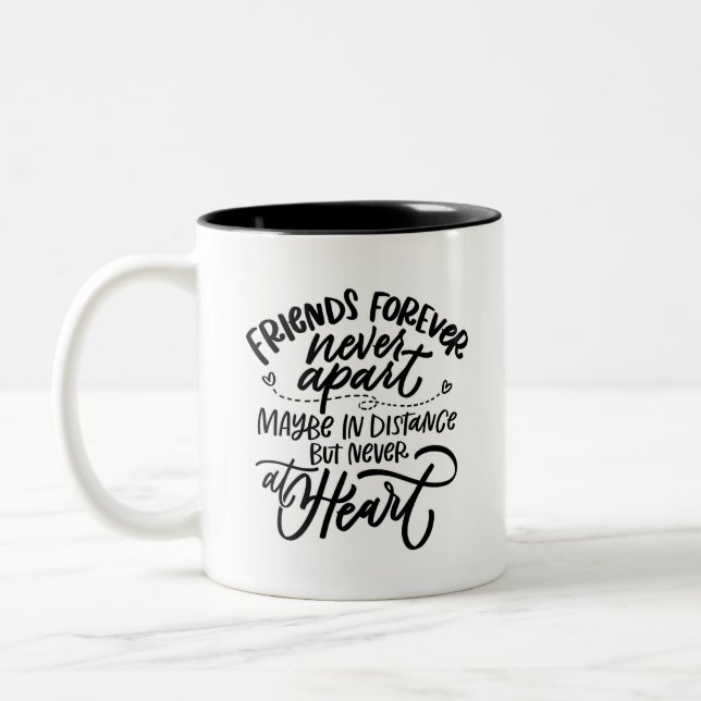 Friends Forever Updated Two-Tone Coffee Mug (Left)