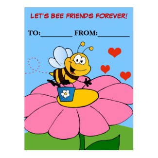 Friends Forever Valentine Exchange Post Card