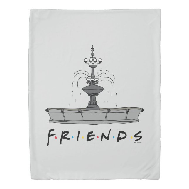 FRIENDS™ Fountain Duvet Cover (Front)