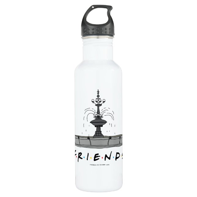 FRIENDS™ Fountain Stainless Steel Water Bottle (Front)