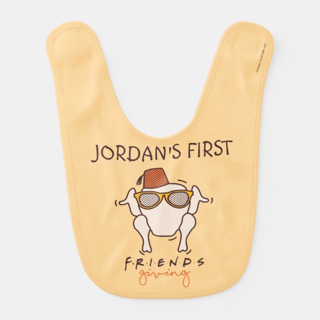 FRIENDS™ | Friendsgiving Baby Bib (Front)