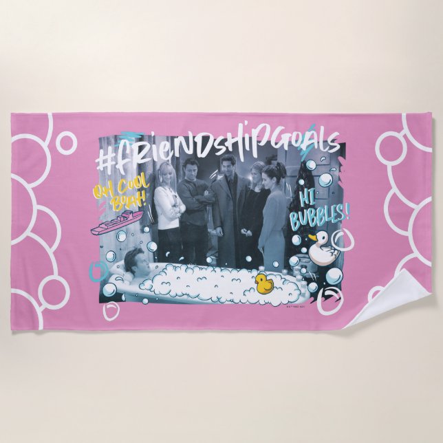 FRIENDS™ | Friendship Goals Beach Towel (Front)