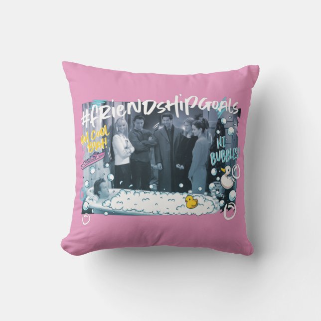 FRIENDS™ | Friendship Goals Throw Pillow (Front)