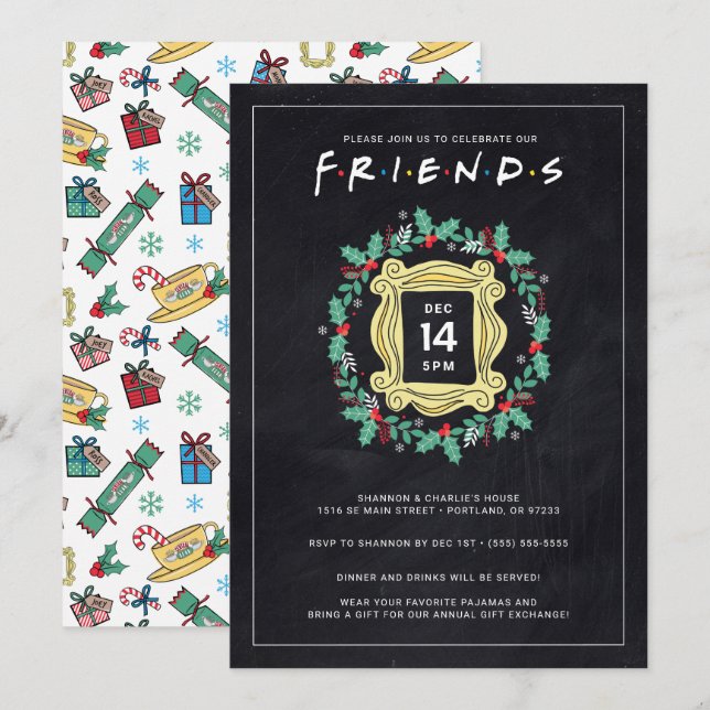FRIENDS™ Friendsmas Holiday Party  Invitation (Front/Back)