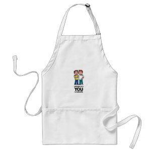 Friends From Work - Two Men Classic Adult Apron