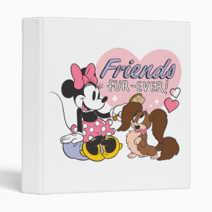 Friends Fur Ever Minnie and Pup Love 3 Ring Binder