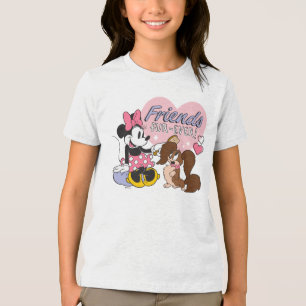 Friends Fur Ever Minnie and Pup Love Tri-Blend Shirt