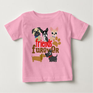 Friends Furever Dogs Puppies Baby T-Shirt